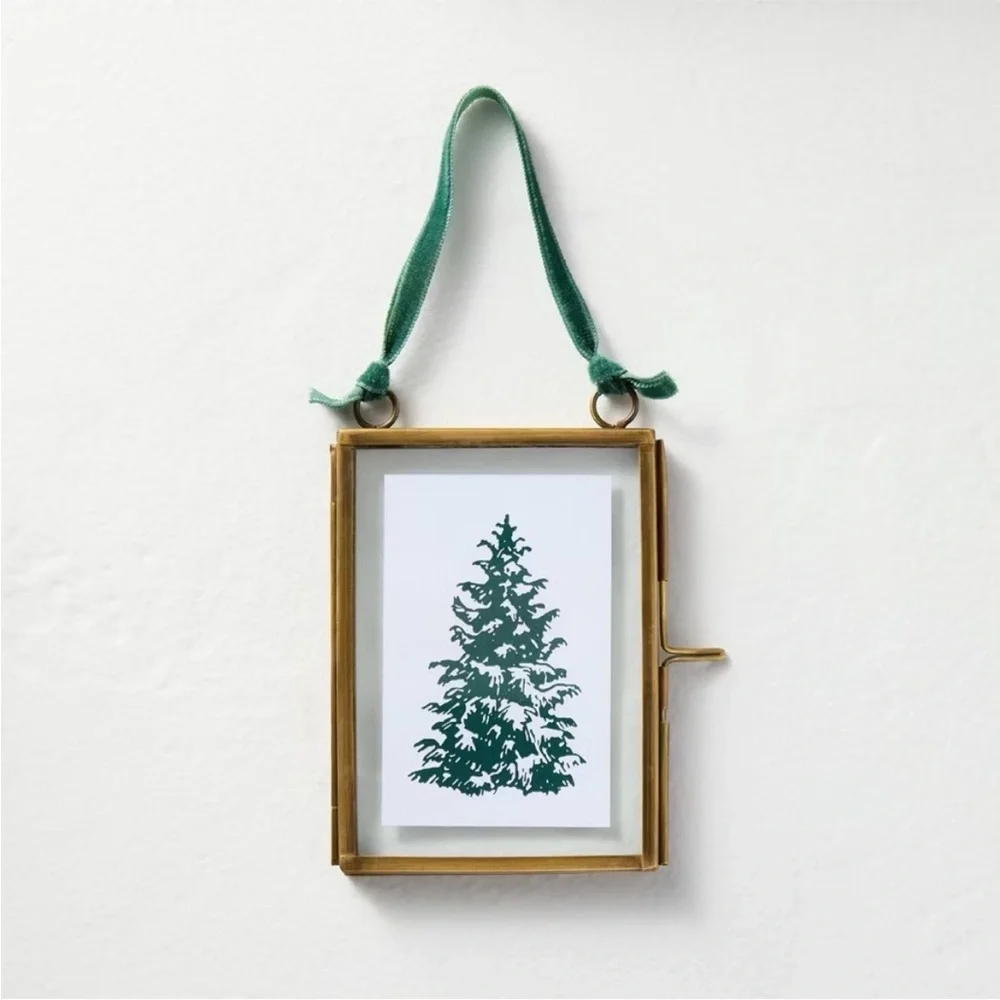 Brass and Glass Portrait Frame Ornament - Hearth & Hand™ with Magnolia